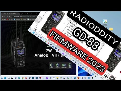 RADIODDITY GD-88 , FIRMWARE UPDATE 2023 - WHITE SCREEN FIX - YouTube