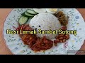 Nasi Lemak Sambal Sotong makan sepinggan tak cukup!! #nasilemak #sambalsotong