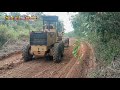 motor graders make new roads with deep drains