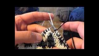 A Sockmatician Tutorial - Right-Leaning Decrease in Double Knitting
