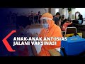 Anak-anak Antusias Jalani Vaksinasi