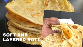 How to make Soft and layered Roti recipe// Flatbread// Chapati// Masof's kitchen