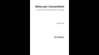 V - Agnus Dei from Missa Per Concordiam - Eric Delson