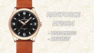 Unboxing Review of NAVIFORCE Watch Men's Watch NF8024 Affordable Casual Watches Distinctive Style