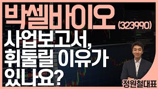 박셀바이오 (323990) - 사업보고서, 휘둘릴 이유가 있나요?