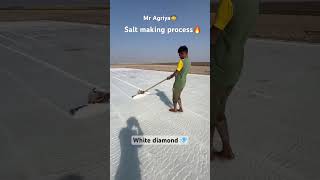 Salt making process🤠 ￼ Mr Agya #kgfchapter2 #rocky #kgf music #namak Salt farm #kutch rann