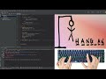 ASMR Programming - Coding HANGMAN game with Python - no Talking