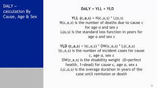 Disability-Adjusted Life Years (DALY) - Data and Health Indicators in Public Health Practice