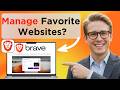 How To Add Or Remove Favorite Websites In Brave Browser Updated 2026 (Easy Guide)