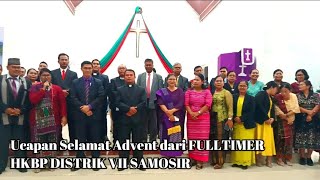 UCAPAN SELAMAT ADVENT DARI FULLTIMER HKBP DISTRIK SAMOSIR & KELUARGA