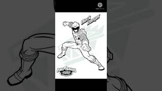 Power Rangers coloring worksheets