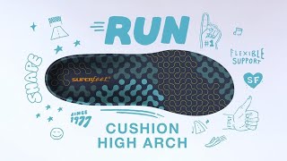 Superfeet® Run Cushion High Arch Insoles