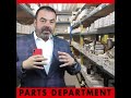 When was the Last Time the Parts Department Received Training