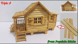 How to make Popsicle Stick House