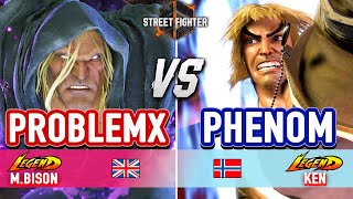 SF6 🔥 PROBLEMX (M.Bison) vs PHENOM (Ken) 🔥 Street Fighter 6 High Level Gameplay