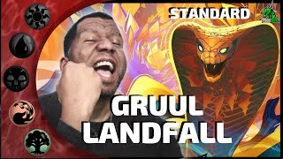 🔴🟢 I Build a GRUUL LANDFALL AGGRO that SLAPS in Standard! | MTG Arena BO1 Ranked