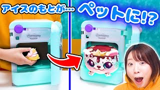 まほうの冷蔵庫にアイスの素を入れたらブルブルペットになる!?🥶🍨 パンビーナの新作が面白すぎた！🐻🍫🌱