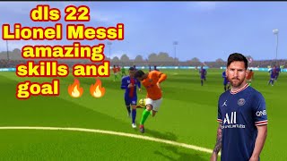 dls 22 lionel messi amazing skills and goal 🔥🔥 #shorts