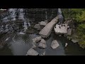 albion falls autumn flight 4k hamilton