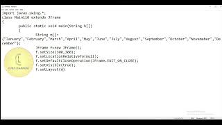 Java | Swing package 'JSpinner - SpinnerListModel' | CodeLearning