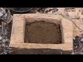 building bushcraft survival underground tunnel shelter warm stone bed clay fireplace catch u0026 cook