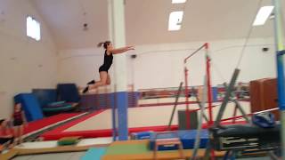 training jumps on uneven bars