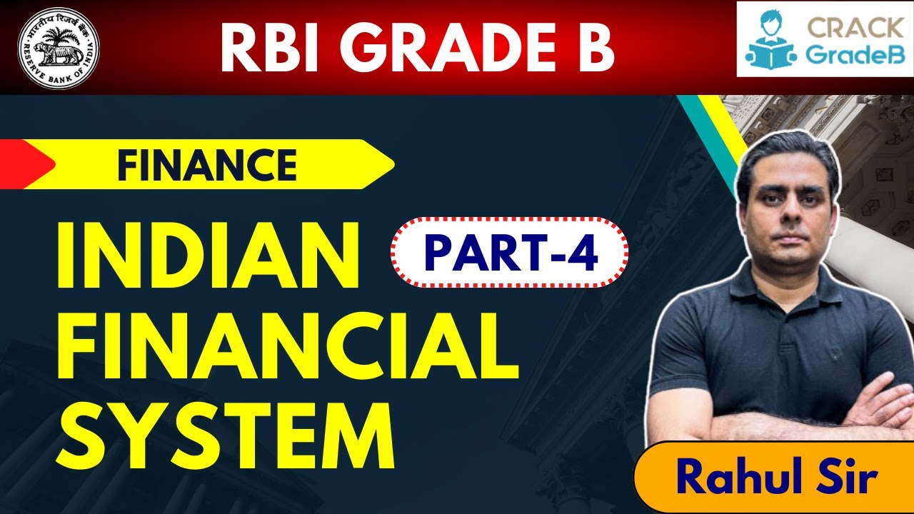 Indian Financial System For RBI Grade B Exam- 4 - YouTube