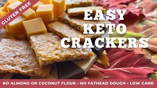 Crunchy Keto Crackers | No Almond/Coconut Flour | No Fathead |Total Carbs 0.3 gr. per Cracker | Wow!