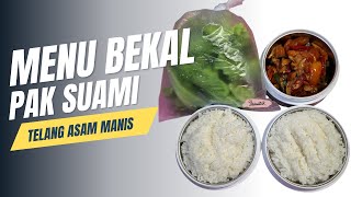 MENU SIMPLE UNTUK BEKAL SUAMI❗️TELANG ASAM MANIS KHAS BANJAR❗️#bekalsuami #adayinmylife #fyp