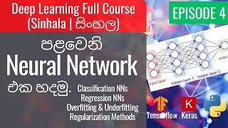 Deep Learning Ep4 - පළවෙනි Neural Network එක හදමු | Classification Regression NNs | Overfitting