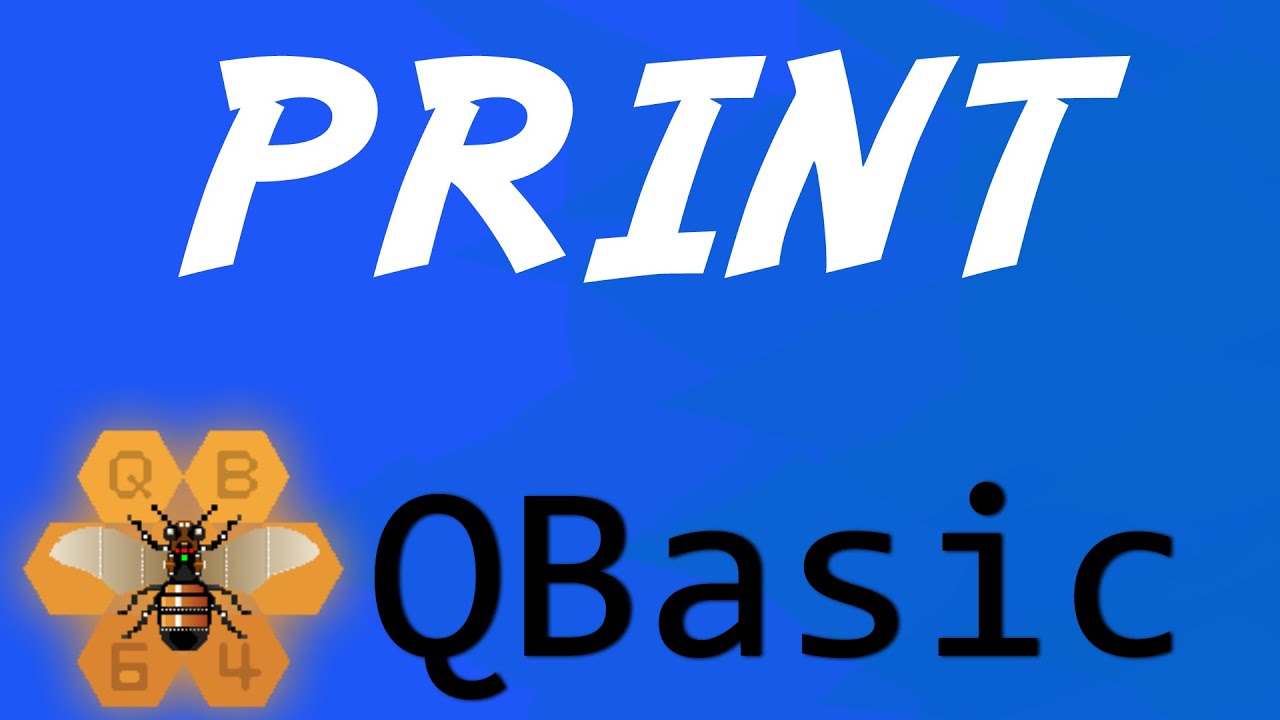 Print Qbasic Tutorial 3 Youtube