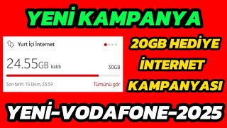 ✅VODAFONE BEDAVA 20GB İNTERNET KAZANMAK!! VODAFONE BEDAVA İNTERNET KAZΑΝΜΑΚ!!! (2025-2025)✅