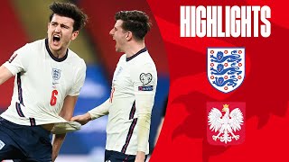 England 2-1 Poland | Maguire Volleys In Late Winner! | World Cup 2022 Qualifiers | Highlights