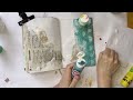 creating a vibrant art journal page—journal with me process video