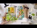 creating a vibrant art journal page—journal with me process video