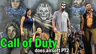 Call of Duty Operators play Airsoft with fans! *Ghost, Mara, Iskra*