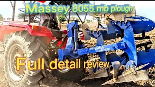 Massey 8055 boss mb plough ki setting