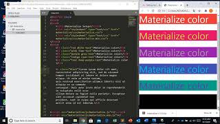#3 Materialize CSS Colors