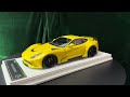 Track Extreme TE 1/18 Novitec F12 N-Largo S Pearl Yellow