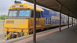 7XM4 PN Steelie/intermodal (3x NRs, G538), Spencer Jnc to Melbourne, 1200, 1/12/24, Stawell VIC