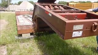 1995 Talbert T3DW-80K-HR6-T1 lowboy equipment trailer at auction | bidding closes July 9, 2019