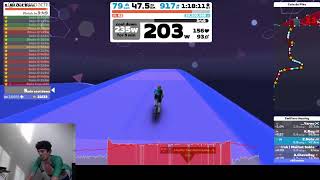 486W (7W/KG) FOR 5 MINUTES - Zwift Academy Workout #6 | All-Out Burn