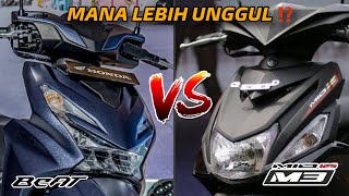 MANA LEBIH UNGGUL ⁉️ NEW HONDA BeAT 2024 VS YAMAHA MIO M3 2024