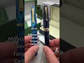 montegrappa venetia turquoise celluloid vs. omas ogiva israel 75 celluloid fountain pens