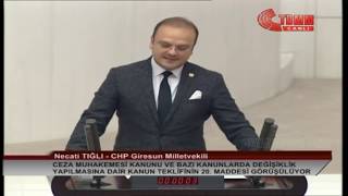 CHP GİRESUN MİLLETVEKİLİ NECATİ TIĞLI MECLİS KONUŞMASI-20.MADDE-16 EKİM 2019