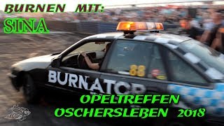 ◄OSCHERSLEBEN 2018► #001 - SINA zeigt echte Frauenpower beim BurnOut-Contest - Team Burnator