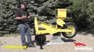 Inventive Ag Products' Verminator Machine Setup - Burrow Builder for controlling gophers