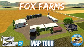 FOX FARMS - Map Tour - Farming Simulator 22