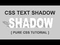 Pure Css TEXT Effect - Text Shadow - Paper Cut Out Letters