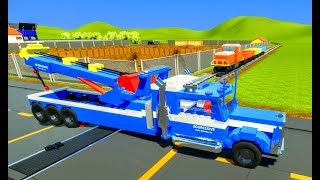 Lego Cars & Trucks vs Lego Train - Brick Rigs - Realistic Crashes